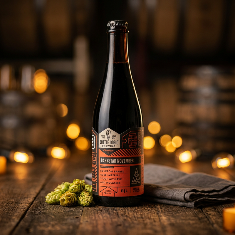 Darkstar November (2025) - Bottle Logic Brewing Stout - Imperial / Double 500ml