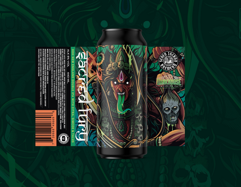Sacred Fury - Seven Island Brewery IPA - Imperial / Double New England / Hazy 440ml