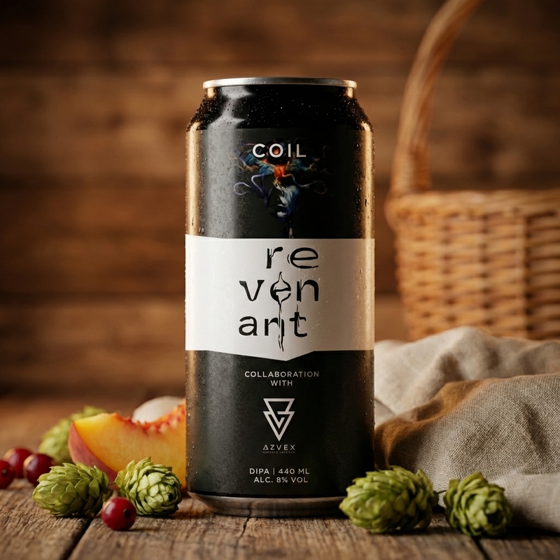 Coil (Azvex collab) - Revenant Brewing Project IPA - Imperial / Double New England / Hazy 440ml