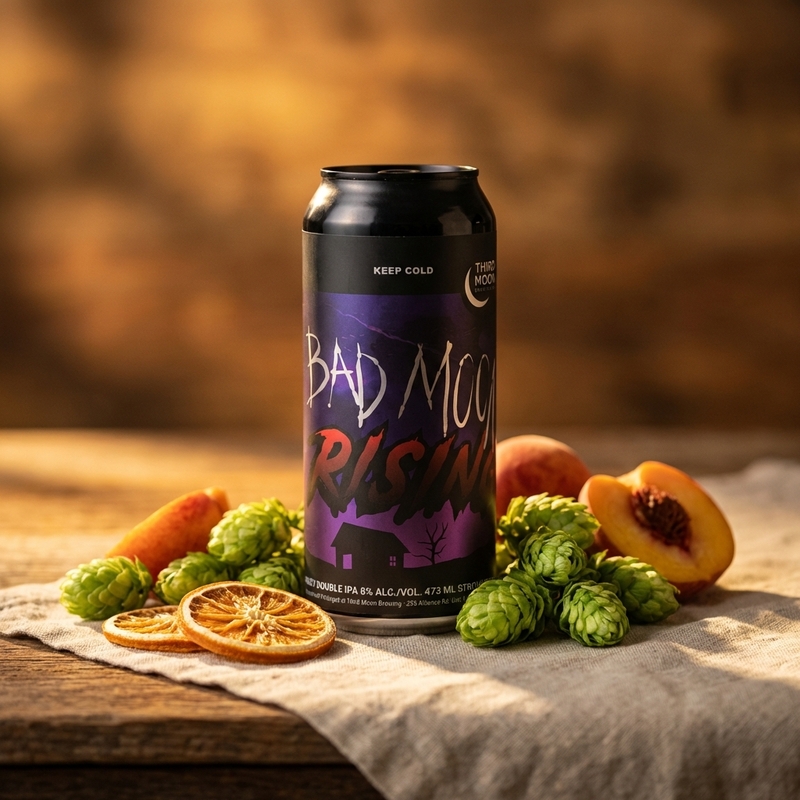 Bad Moon Rising / Badlands - Third Moon Brewing Company IPA - Imperial / Double New England / Hazy 473ml