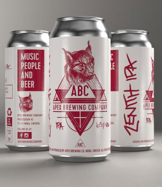 Zenith IPA - Apex Brewing Company IPA - New England / Hazy 440ml
