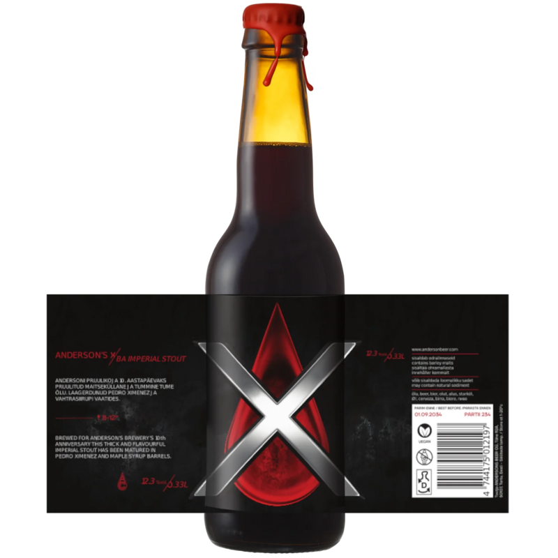 Anderson’s X BA - Anderson's Brewery Stout - Imperial / Double 330ml