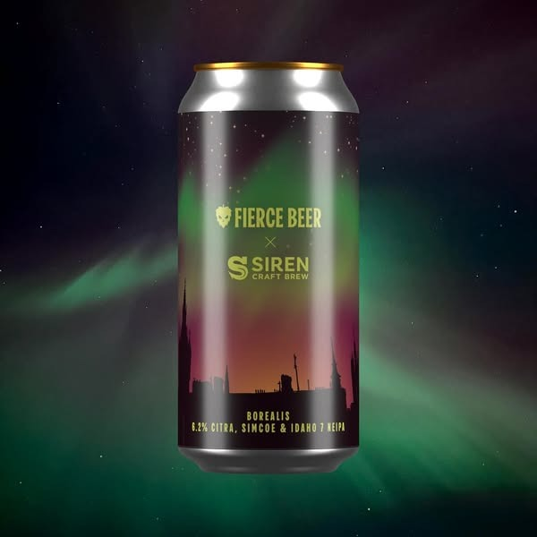 Borealis (Siren collab) - Fierce Beer IPA - New England / Hazy 440ml