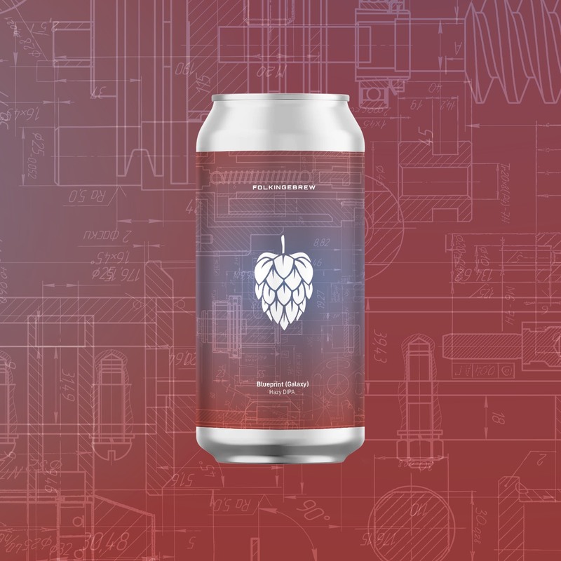 Blueprint (Galaxy) - Folkingebrew IPA - Imperial / Double New England / Hazy 440ml