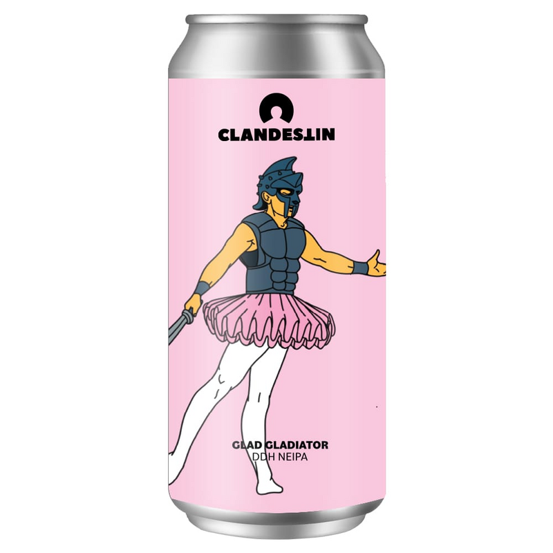 Glad Gladiator - Clandestin Beer IPA - New England / Hazy 500ml