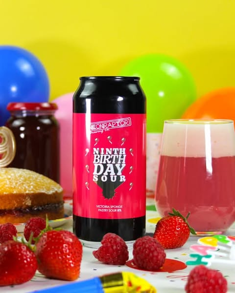 Ninth Birthday Sour - Neon Raptor Brewing Co. Sour - Smoothie / Pastry 440ml
