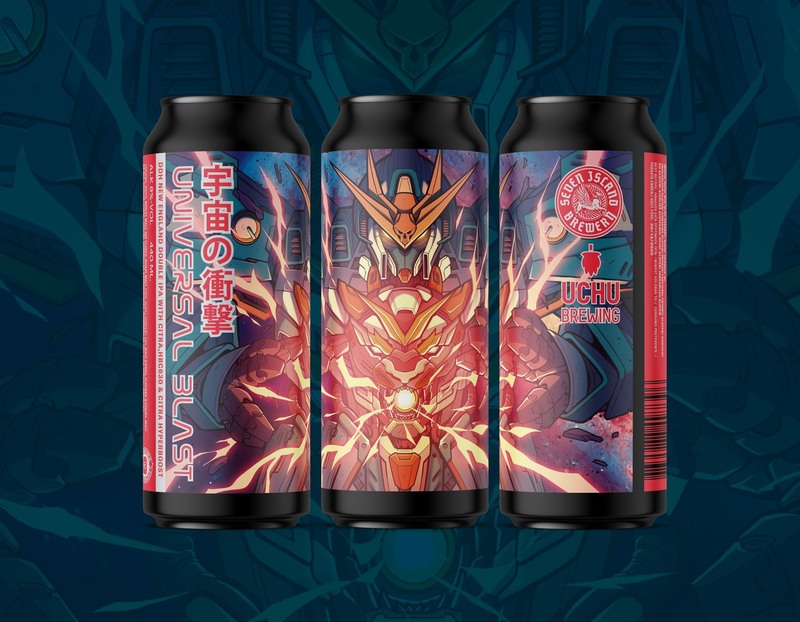 Universal Blast - Seven Island Brewery IPA - Imperial / Double New England / Hazy 440ml