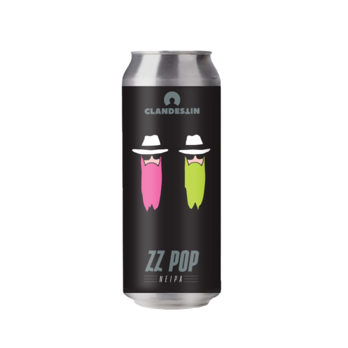 ZZ POP - Clandestin Beer IPA - New England / Hazy 500ml