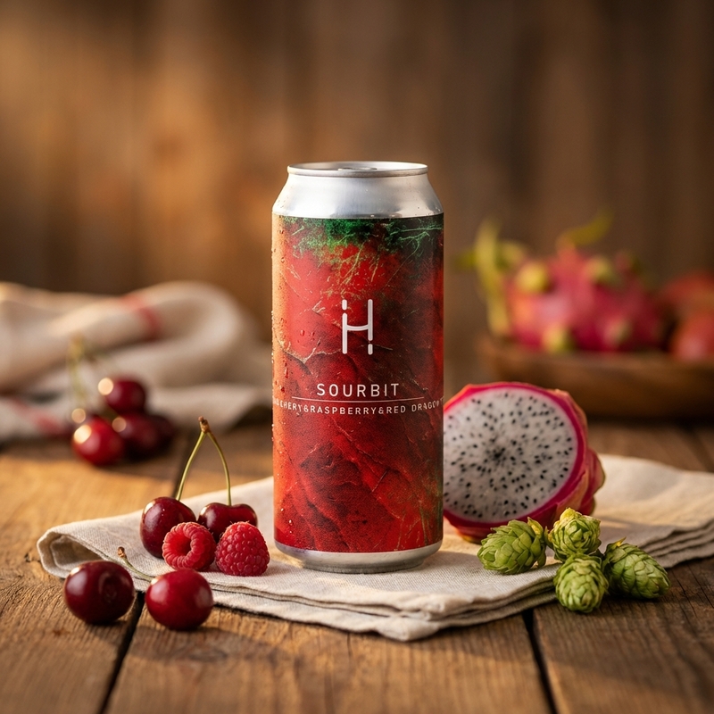 SOURBIT: Cherry, Raspberry, Red Dragon - Hopalaa Sour - Fruited 440ml