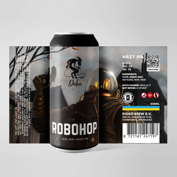 Robohop - Дідько Brewery IPA - New England / Hazy 440ml