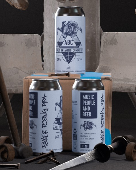 Power Posing DIPA - Apex Brewing Company IPA - Imperial / Double New England / Hazy 440ml