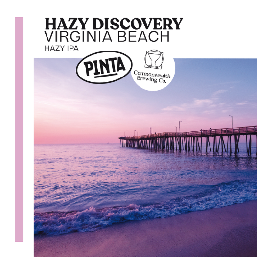 Hazy Discovery: Virginia Beach (collab Commonwealth Brewing) - PINTA IPA - New England / Hazy 500ml