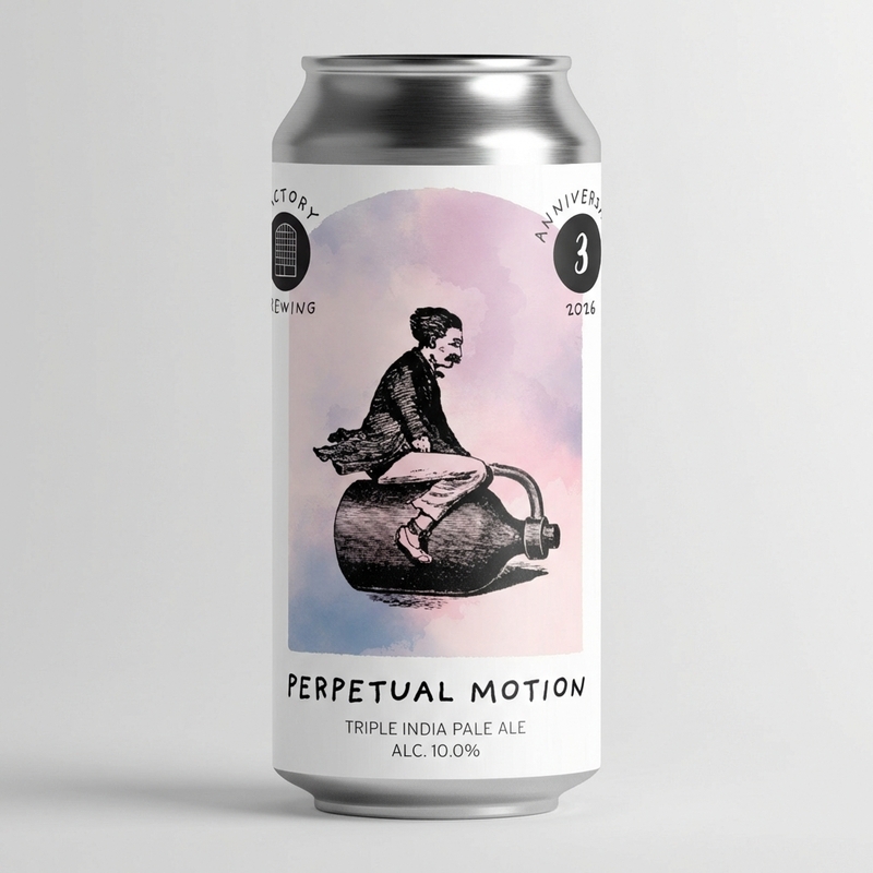 Perpetual Motion - Factory Brewing IPA - Triple New England / Hazy 440ml