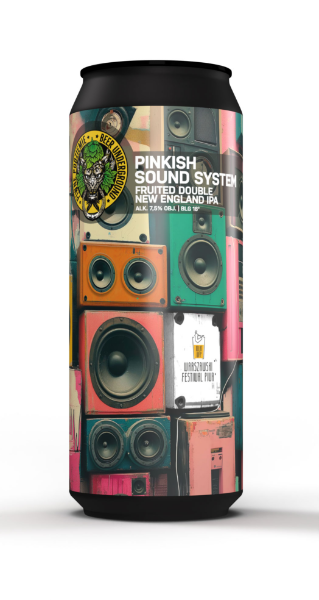 Pinkish Sound System - Piwne Podziemie / Beer Underground IPA - Imperial / Double New England / Hazy 500ml