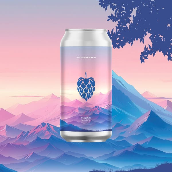 Tranquility - Folkingebrew IPA - Imperial / Double New England / Hazy 440ml