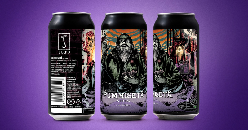 Pummiseta - Panimoyhtiö Tuju IPA - Imperial / Double New England / Hazy 440ml