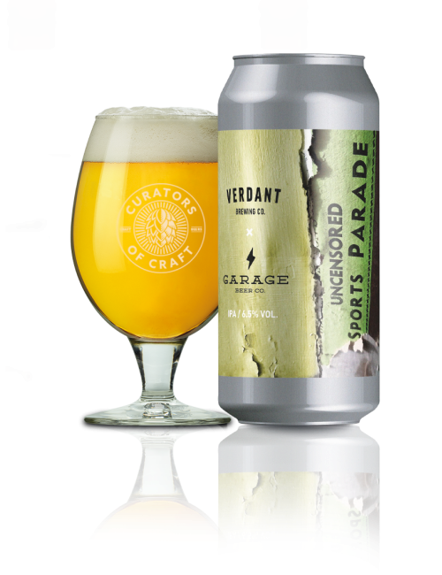 Uncensored Sports Parade (collab Garage) - Verdant Brewing Co IPA - New England / Hazy 440ml