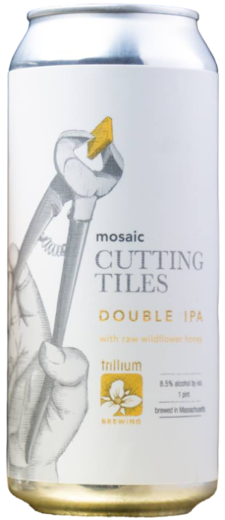 Mosaic Cutting Tiles - Trillium Brewing Company IPA - Imperial / Double New England / Hazy 473ml