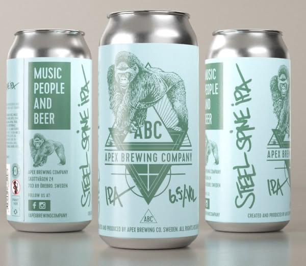 Steel Spine IPA - Apex Brewing Company IPA - New England / Hazy 440ml