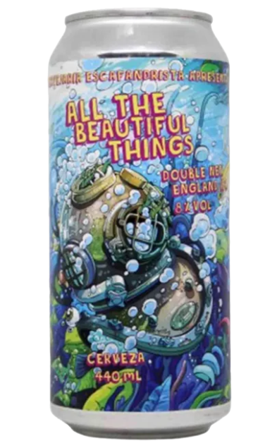All the Beatiful Things - Cervejaria Escafandrista IPA - Imperial / Double New England / Hazy 440ml