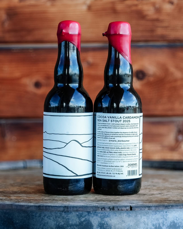 Cocoa Vanilla Cardamon Sea Salt Stout 2025 - Rodinný pivovar Zichovec Stout - Imperial / Double Pastry 375ml
