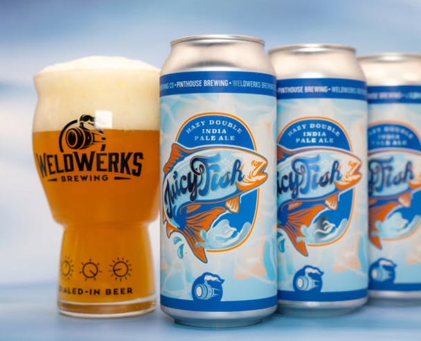 JuicyFish (collab with Pinthouse) - WeldWerks Brewing Co. IPA - Imperial / Double New England / Hazy 473ml