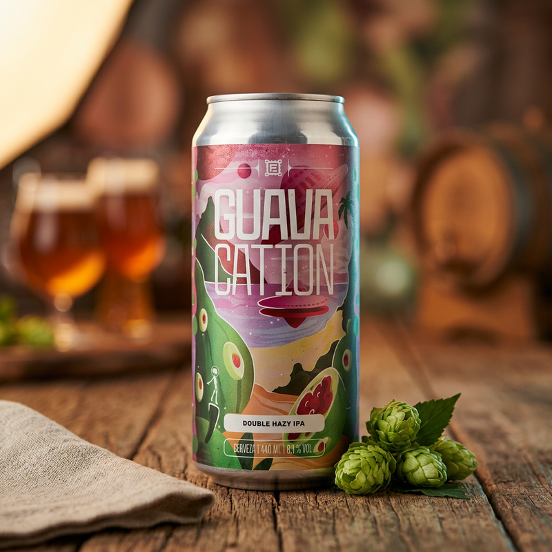 Guavacation - Cervejaria Fermi IPA - Imperial / Double New England / Hazy 440ml