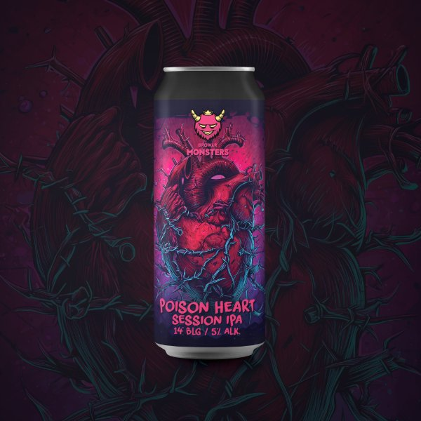 Poison Heart - Browar Monsters IPA - Session 500ml