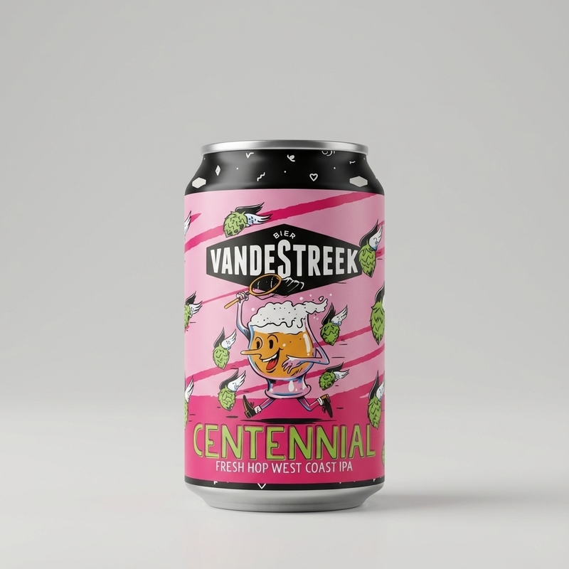 Fresh Hop West Coast IPA - Centennial - vandeStreek bier IPA - American 330ml