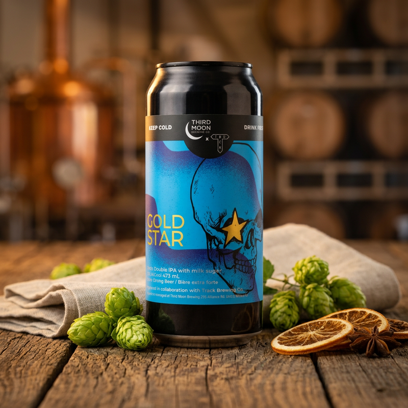Gold Star / Track - Third Moon Brewing Company IPA - Imperial / Double New England / Hazy 473ml