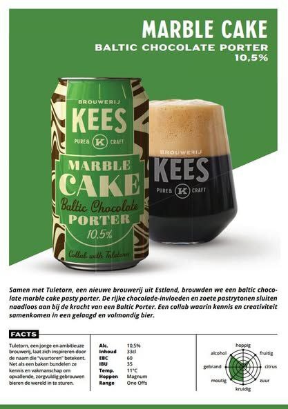 Marble Cake - Brouwerij Kees Porter - Baltic 330ml