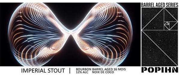 Imperial Stout – Bourbon Barrel Aged 16 Mois / Noix de Coco - Popihn Stout - Imperial / Double 330ml