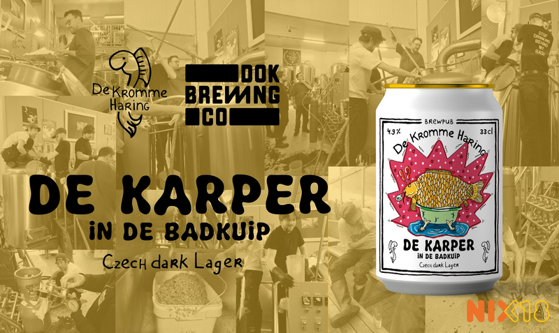Karper in de Badkuip (collab met DOK brewing) 33CL - De Kromme Haring Lager - Pale 330ml