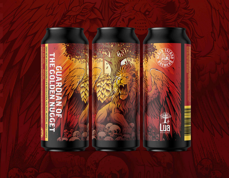 Guardian of the Golden Nugget - Seven Island Brewery IPA - Imperial / Double New England / Hazy 440ml
