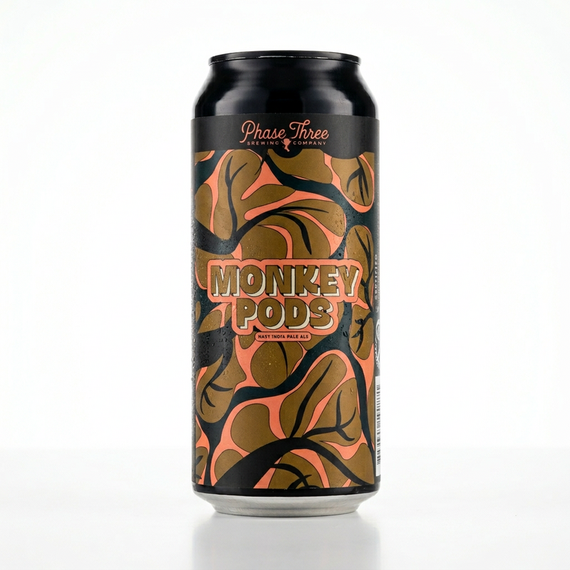 Monkey Pods - Phase Three Brewing IPA - New England / Hazy 473ml
