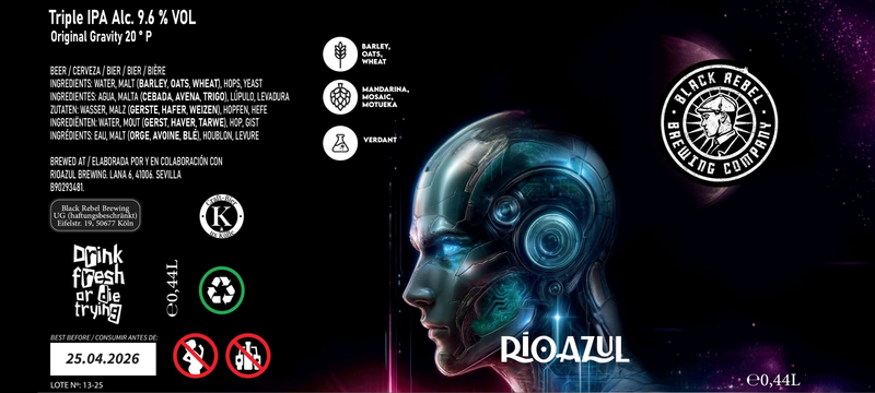 You're a Woman I am a Machine - Black Rebel Brewing Company IPA - Triple 440ml