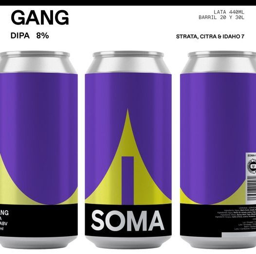 GANG - SOMA Beer IPA - Imperial / Double New England / Hazy 440ml