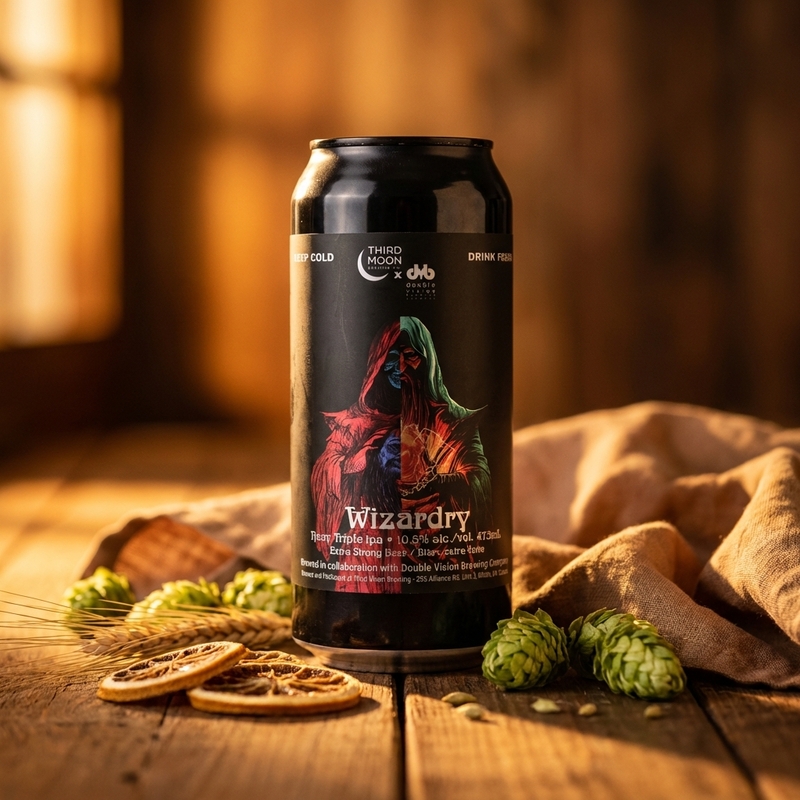 Wizardry / Double Vision - Third Moon Brewing Company IPA - Triple New England / Hazy 473ml