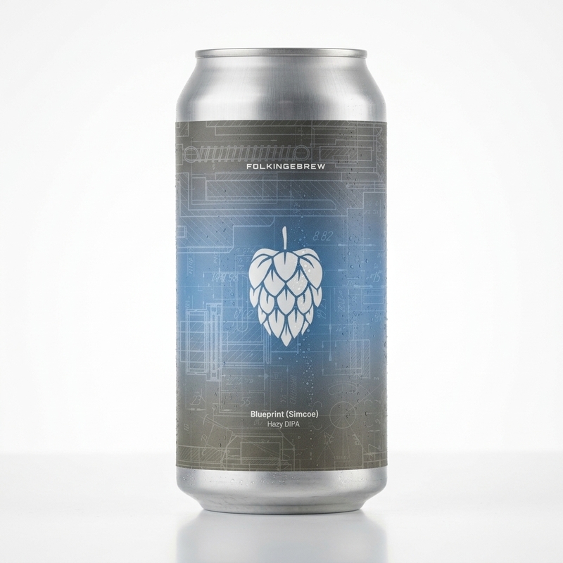 Blueprint (Simcoe) - Folkingebrew IPA - Imperial / Double New England / Hazy 440ml