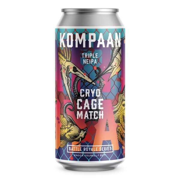 Battle Royale: Cryo Cage Match - KOMPAAN Dutch Craft Beer Company IPA - Triple New England / Hazy 440ml