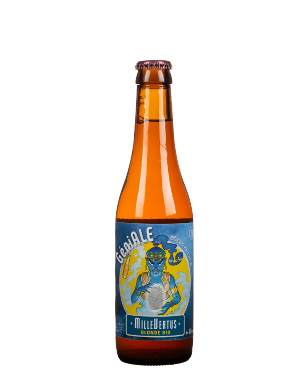 Géniale Bio Blonde - Brasserie Artisanale MilleVertus Belgian Blonde 330ml