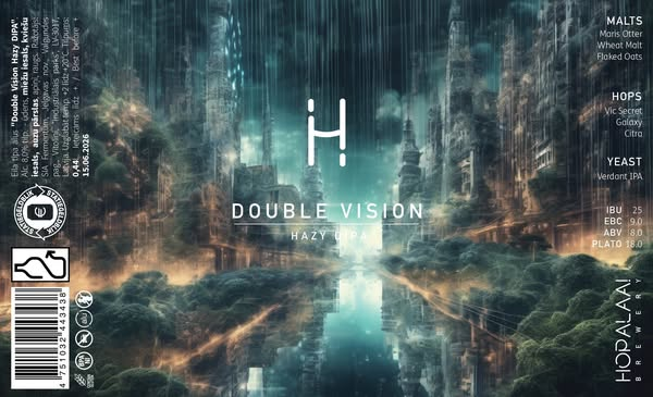 Double Vision - Hopalaa IPA - Imperial / Double New England / Hazy 440ml