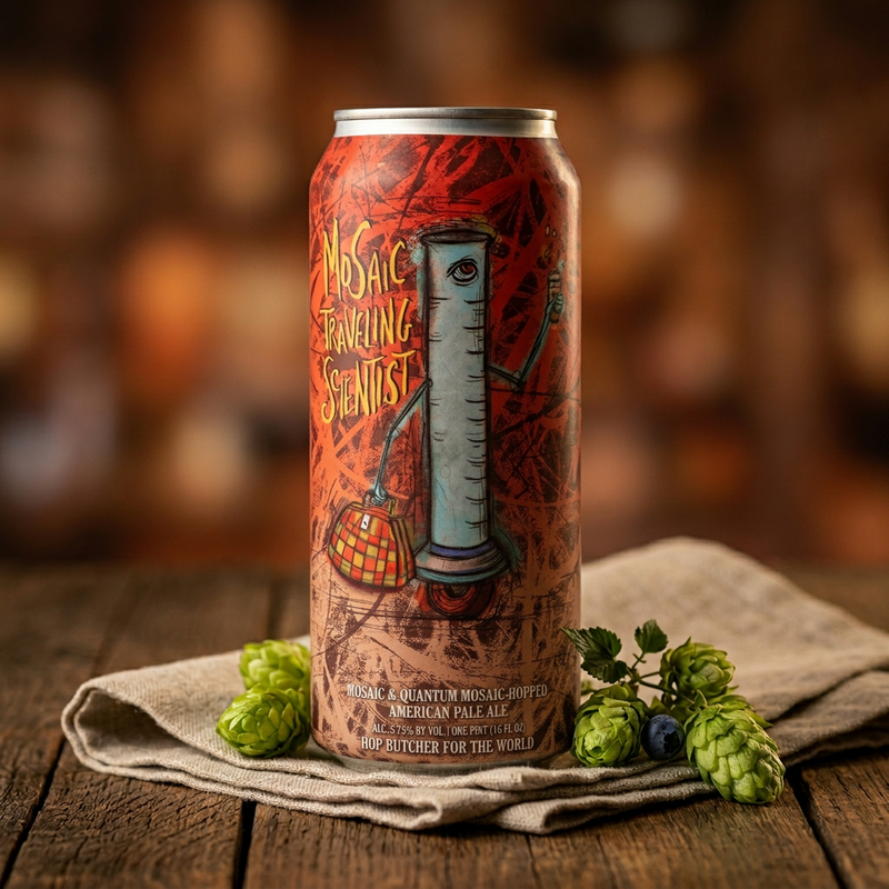 Mosaic Traveling Scientist - Hop Butcher For The World Pale Ale - American 473ml