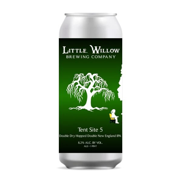 Tent Site 5 - Little Willow Brewing Company IPA - Imperial / Double New England / Hazy 473ml