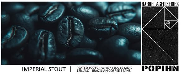 Imperial Stout – Peated Scotch Whisky BA 16 Mois / Brazilian Coffee - Popihn Stout - Imperial / Double 330ml
