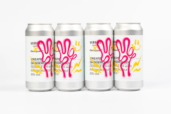 Create Dangerously (collab Omnipollo) - Verdant Brewing Co IPA - Imperial / Double New England / Hazy 440ml