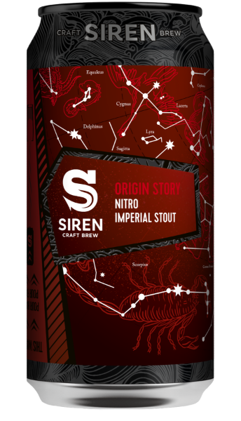Origin Story Nitro - Siren Craft Brew Stout - Imperial / Double 440ml