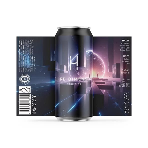 Third Dimension - Hopalaa IPA - Triple New England / Hazy 440ml