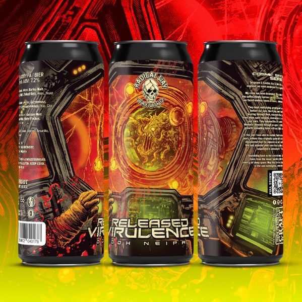 Released Virulence - Radical Way Brewing IPA - New England / Hazy 440ml
