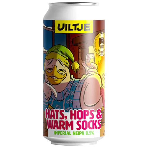 Hats, Hops & Warm Socks - Uiltje Brewing Company IPA - Imperial / Double New England / Hazy 440ml